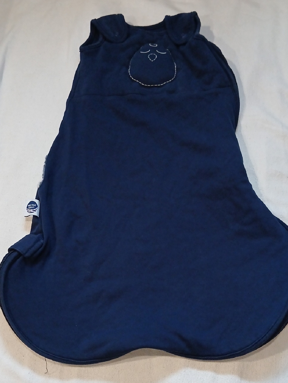 Nested Bean 0-6M Zen Sack Classic Weighted Navy Blue Baby Sleep Sack